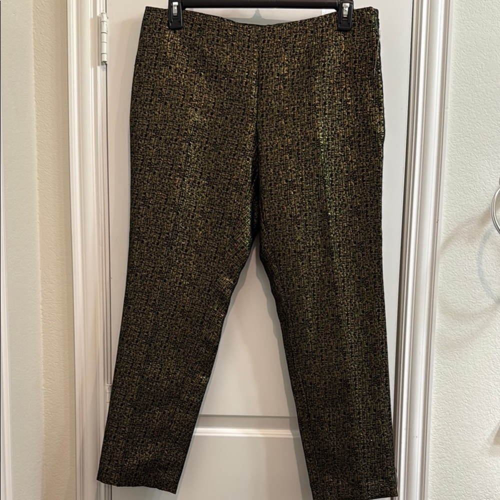Attention Women's Black and Gold Trousers